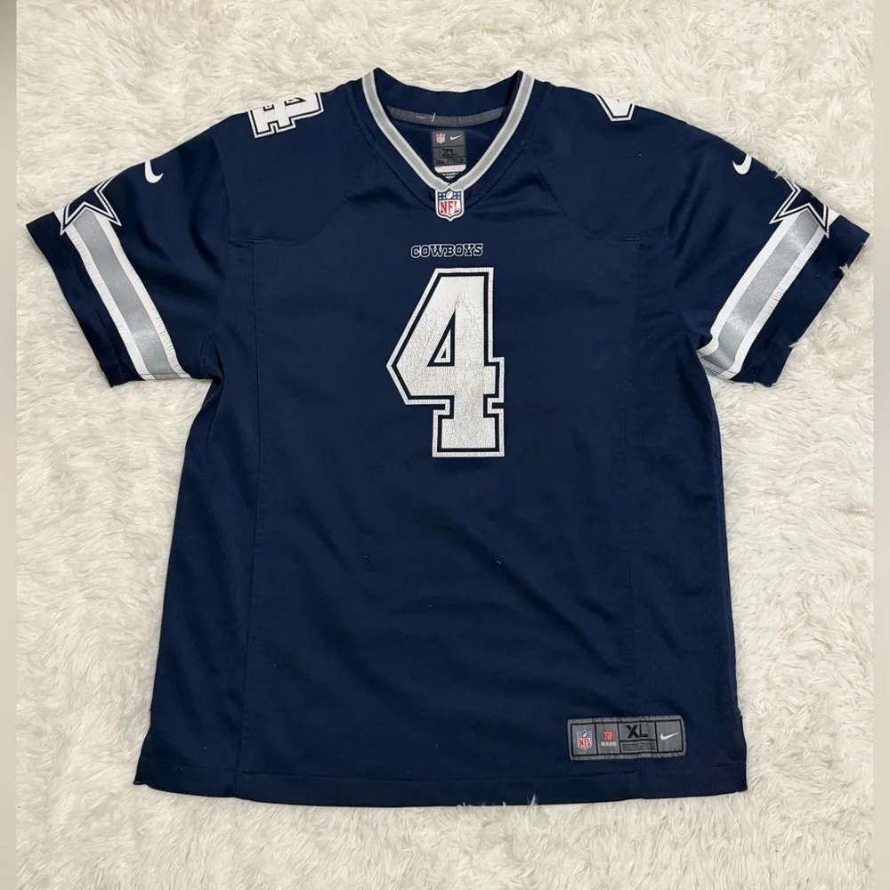 Dallas Cowboys Dak Prescott #4 Nike On Field Youth XL (18/20) NFL Jersey